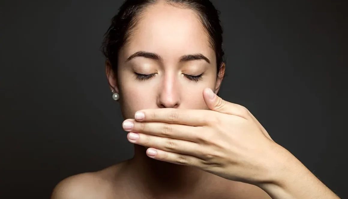 bigstock Beautiful Young Woman Covering 133790420 1