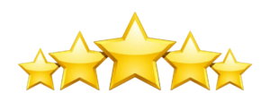 5 Star Rating 3D Transparent PNG